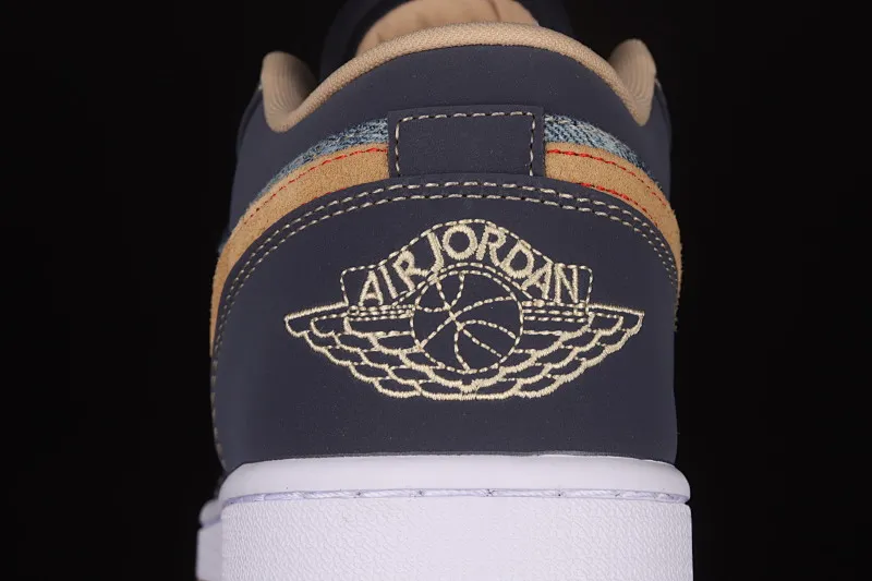 All categories Air Jordan Jordan series basketball shoes Air Jordan 1 Low Air Jordan 1 Low AJ1 Joe 1 dark blue denim low-top basketball shoes DH1259-400